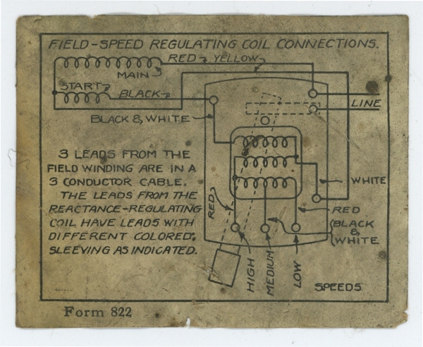 R&M Fan Label Original From Disassembly View